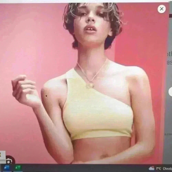 NWT Zara Bundle Floral Print Linen Cotton Cropped Top & Yellow Crop Top 2 pieces - Picture 7 of 7